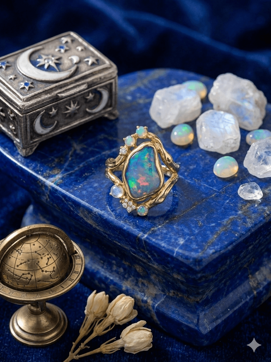Bague Opale