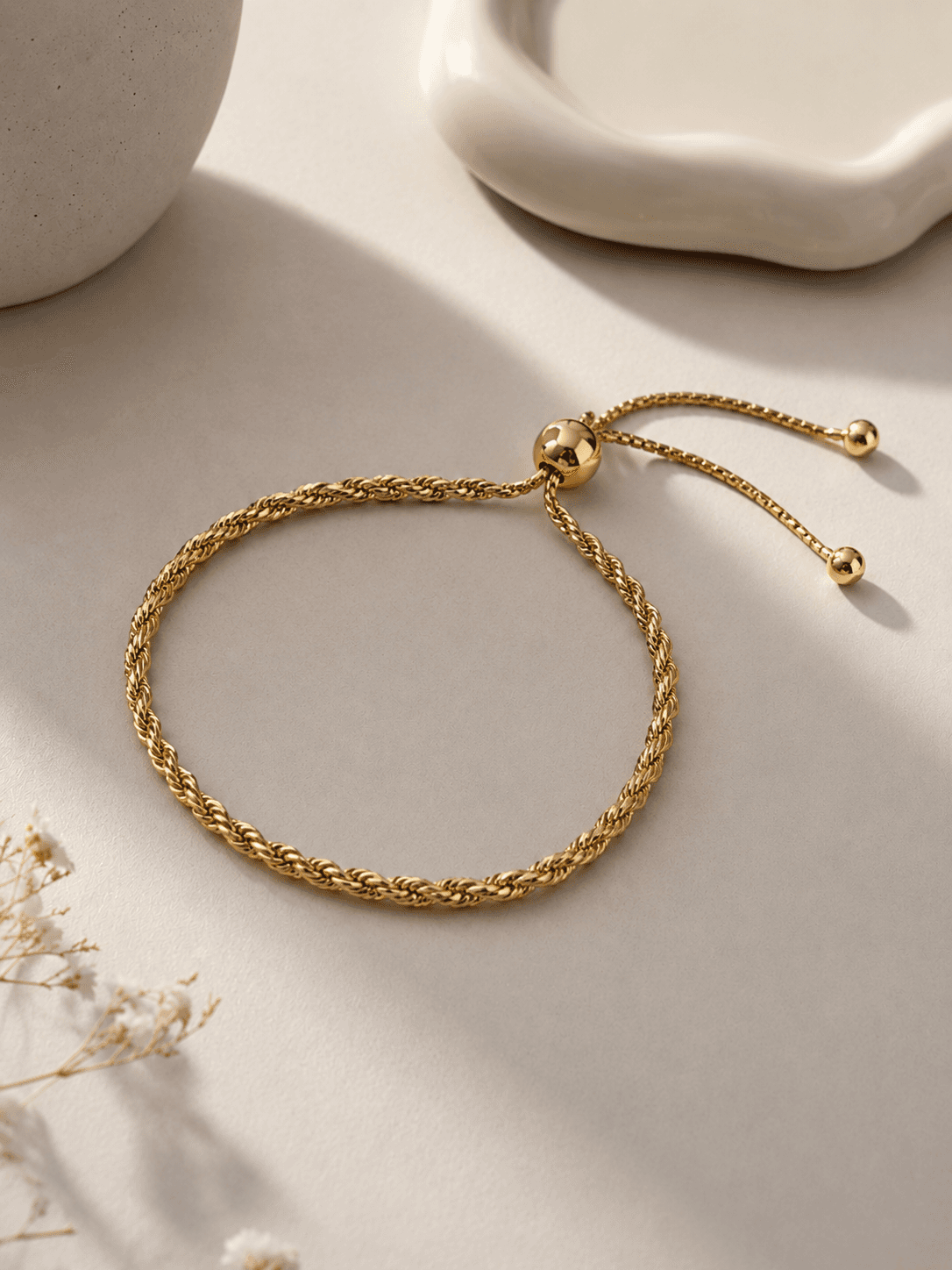 Bracelet Tressé Doré